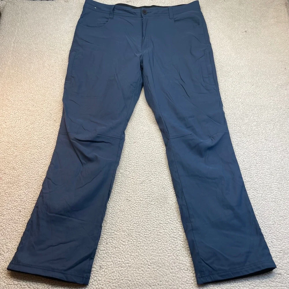 Orvis Pants Mens 38x32 Blue Classic Collection Fleece Lined Outdoor Utility